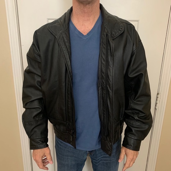 Pierre Cardin soft leather bomber jacket - Picture 4 of 5